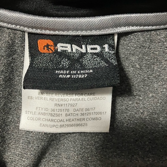 And1 Black and Gray Jacket and Pants Set - Picture 4 of 13